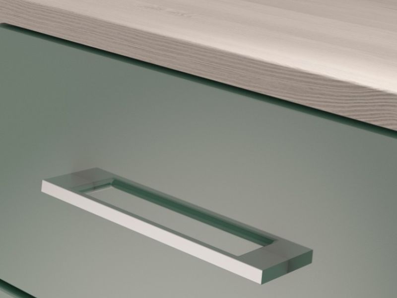 KT Halo Gloss Lagoon 5 Drawer Large Chest