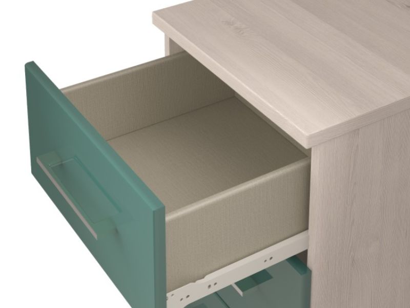 KT Halo Gloss Lagoon 5 Drawer Narrow Chest