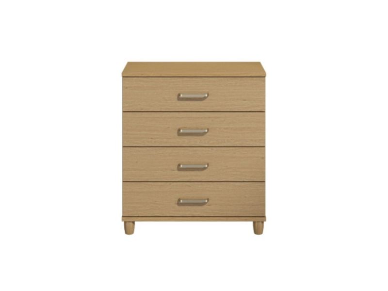KT Deco Oak 4 Drawer Chest