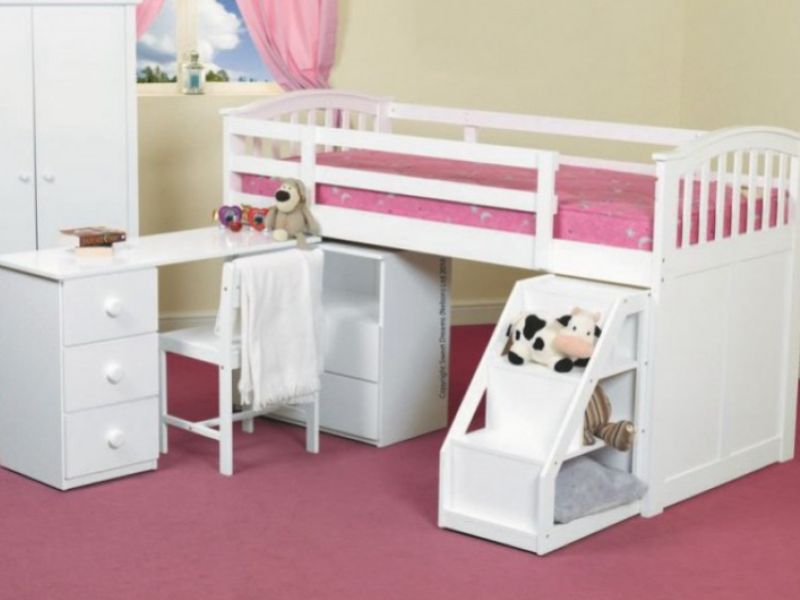 Sweet Dreams Ruby White 3ft (90m) Single Mid Sleeper