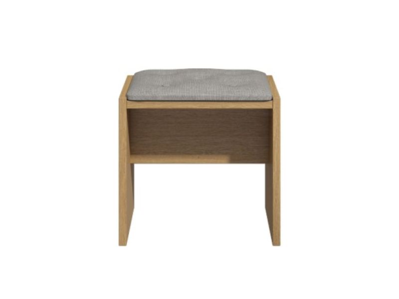 KT Deco Oak Dressing Table Stool