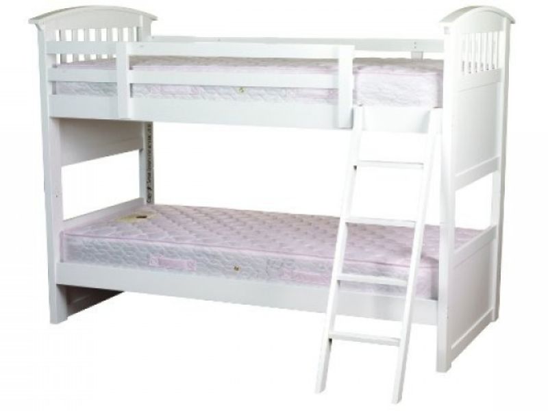 Sweet Dreams Ruby White 3ft (90cm) Single Bunk Bed
