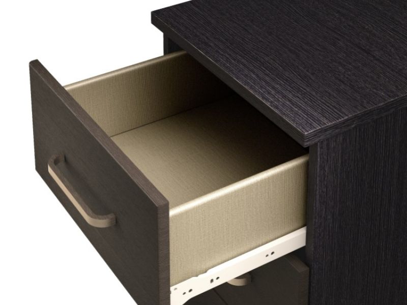 KT Deco Black And Graphite 3 Door Gents Wardrobe
