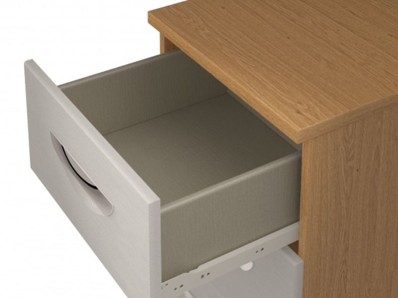 KT Moda White 4 Drawer Chest