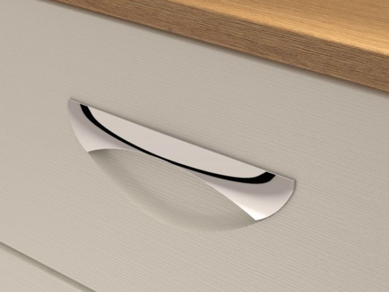 KT Moda White 4 Drawer Chest