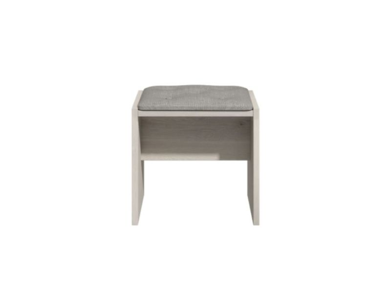 KT Moda White Dressing Table Stool