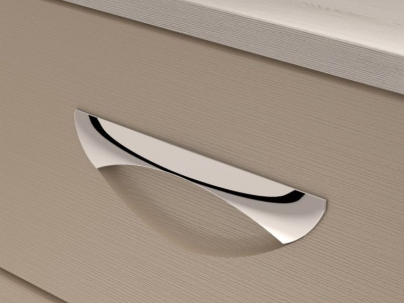 KT Moda Cashmere And Elm 3 Drawer Wide Chest