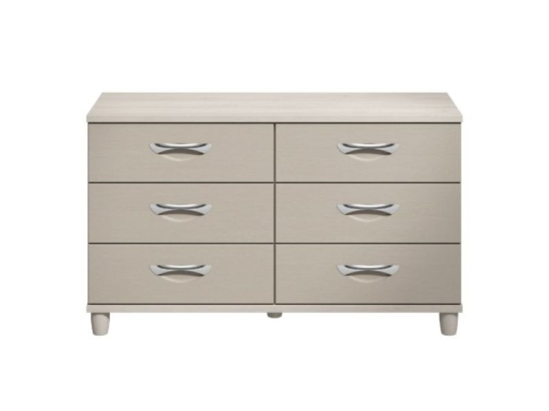KT Moda Cashmere And Elm 6 Drawer Chest