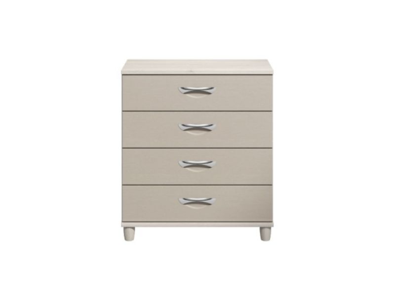 KT Moda Cashmere And Elm 4 Drawer Chest