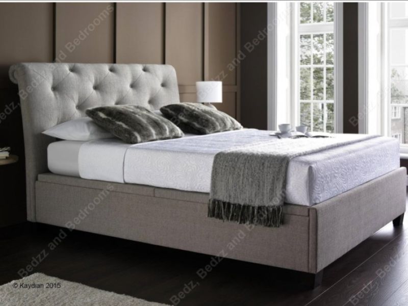 Kaydian Brunswick 5ft Kingsize Linen Ottoman Storage Bed