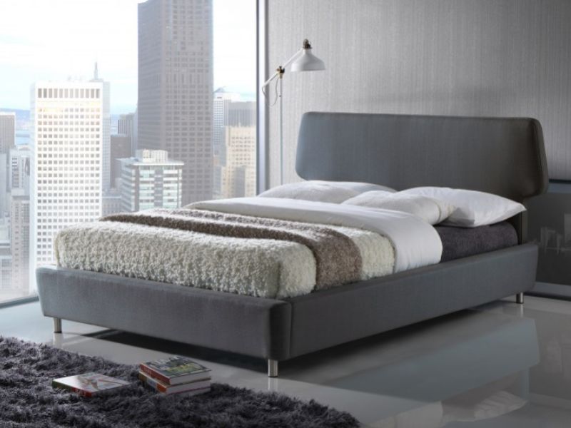 Time Living Sienna 4ft6 Double Grey Fabric Bed Frame