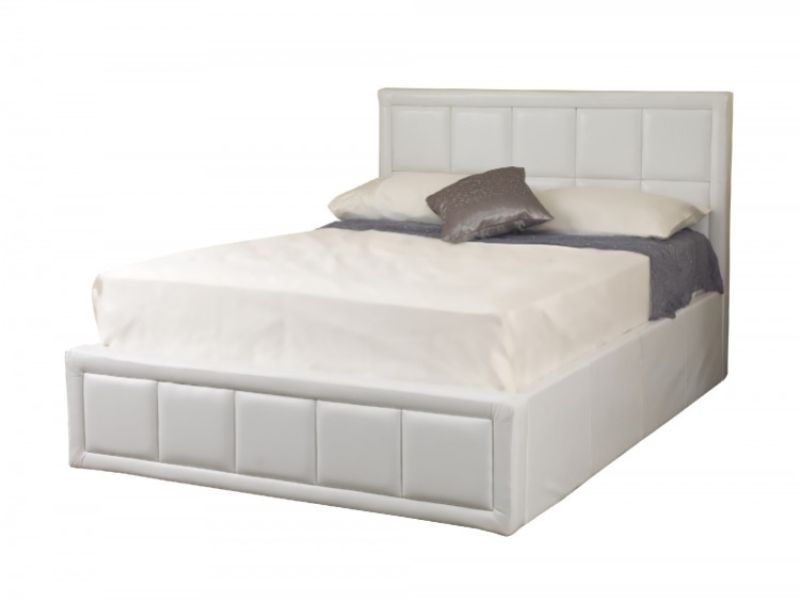 Sweet Dreams Tern White 5ft Kingsize Ottoman Bed Frame