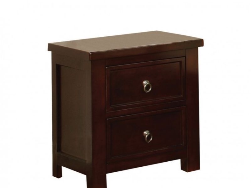 Sweet Dreams Curlew 2 Drawer Bedside Cabinet in Cognac