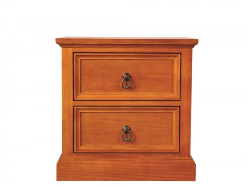 Sweet Dreams Wagner 2 Drawer Bedside Cabinet in Oak