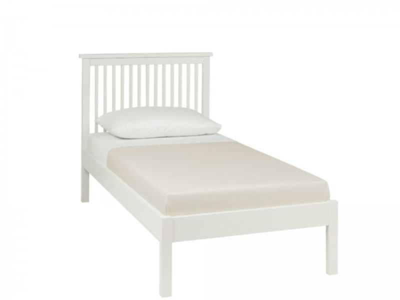 Bentley Designs Atlanta White 3ft Single Low Foot End Bed Frame