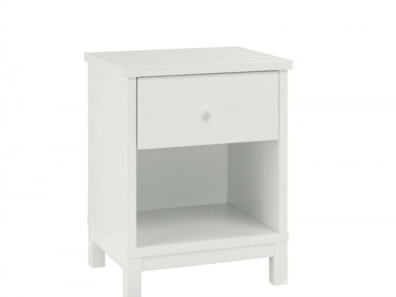 Bentley Designs Atlanta White 1 Drawer Nightstand