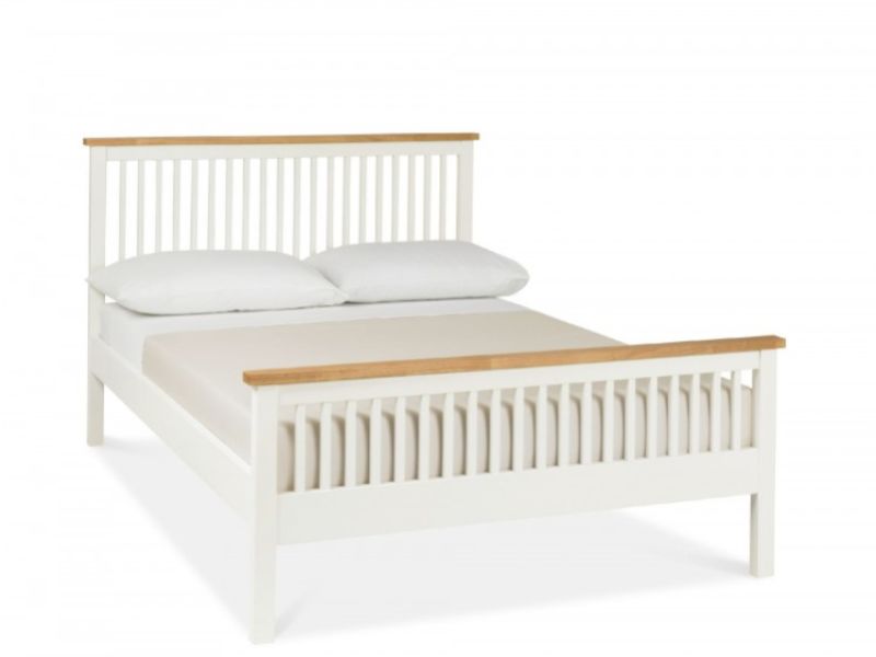 Bentley Designs Atlanta 2 Tone 4ft Small Double High Foot End Bed Frame