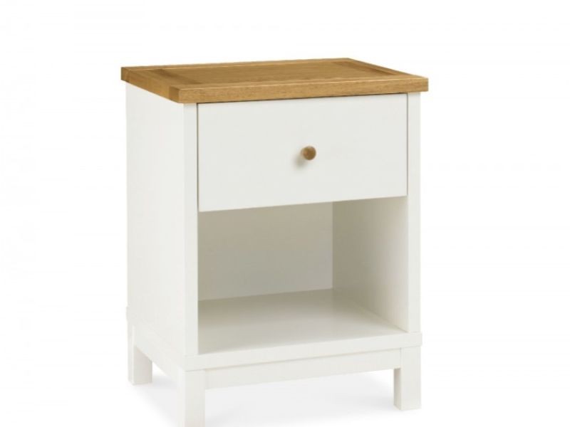 Bentley Designs Atlanta 2 Tone 1 Drawer Nightstand