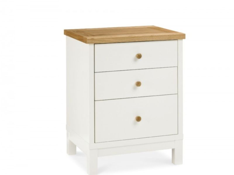 Bentley Designs Atlanta 2 Tone 3 Drawer Nightstand