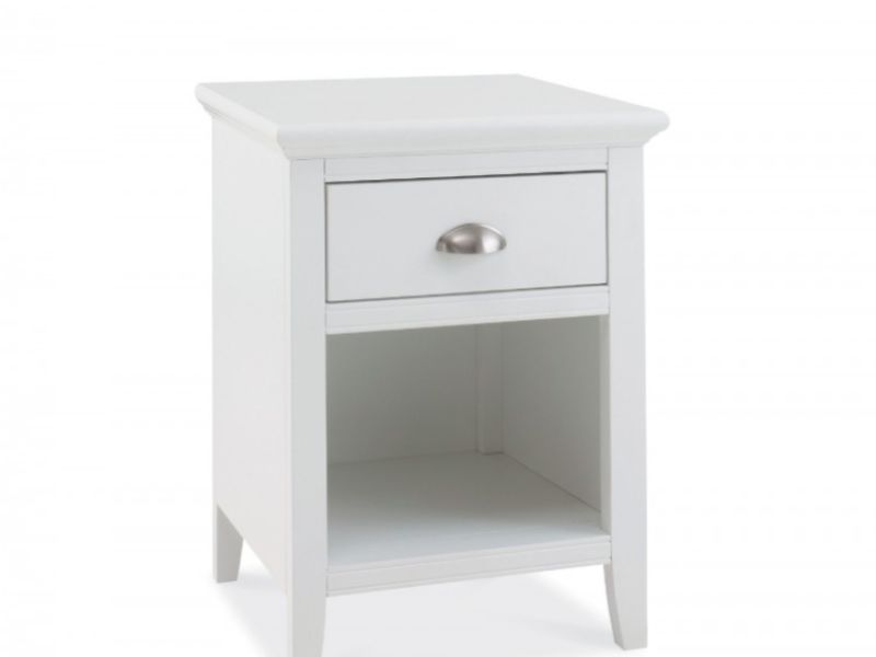 Bentley Designs Hampstead White 1 Drawer Nightstand