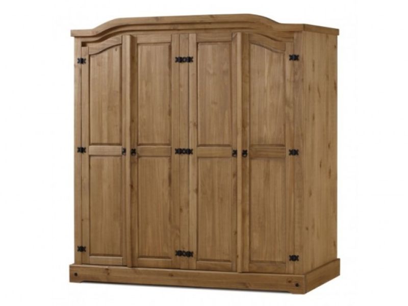 Birlea Corona Pine 4 Door Wardrobe