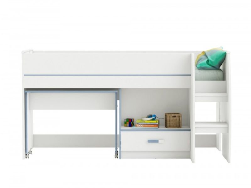 Flair Furnishings Switch Blue Or Pink Mid Sleeper Bed