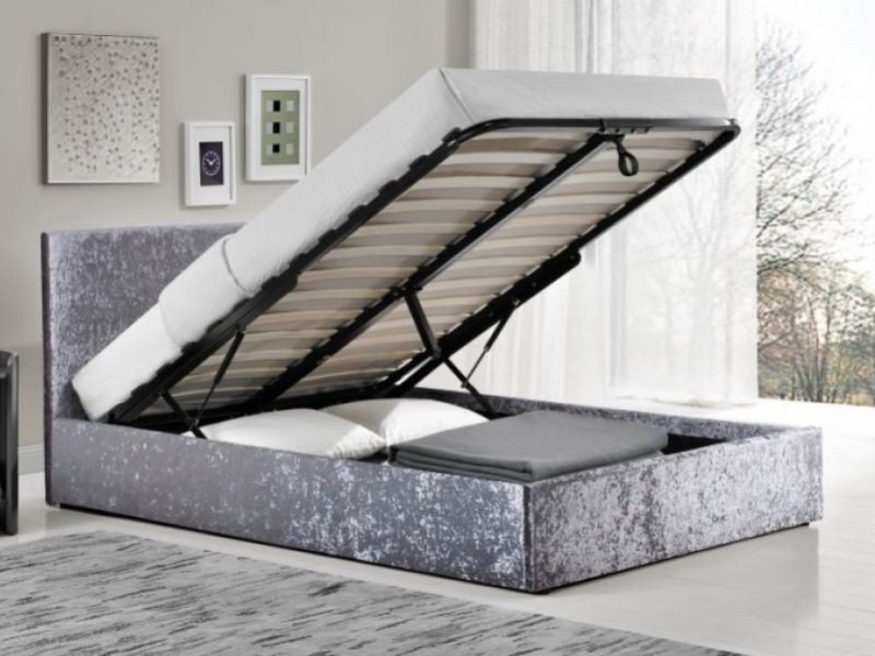 Birlea Berlin 5ft Kingsize Steel Fabric Ottoman Bed