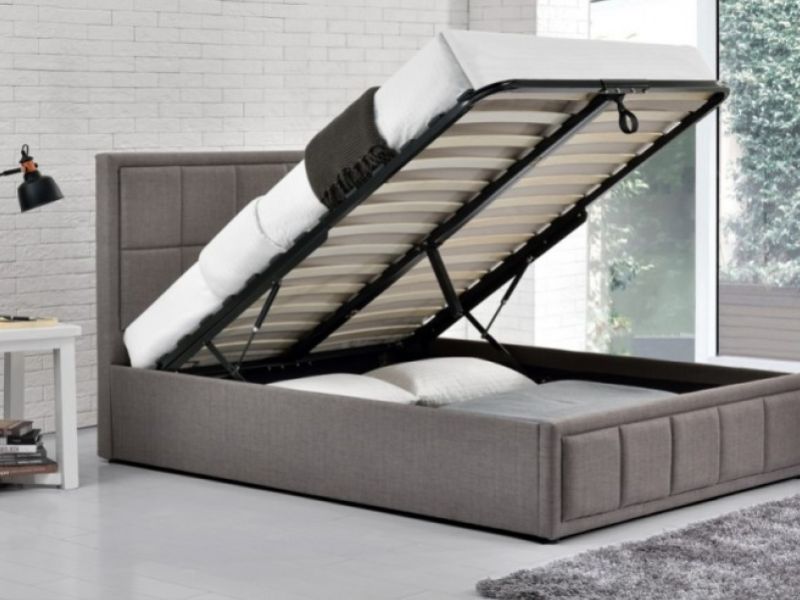 Birlea Hannover 4ft6 Double Grey Fabric Ottoman Bed