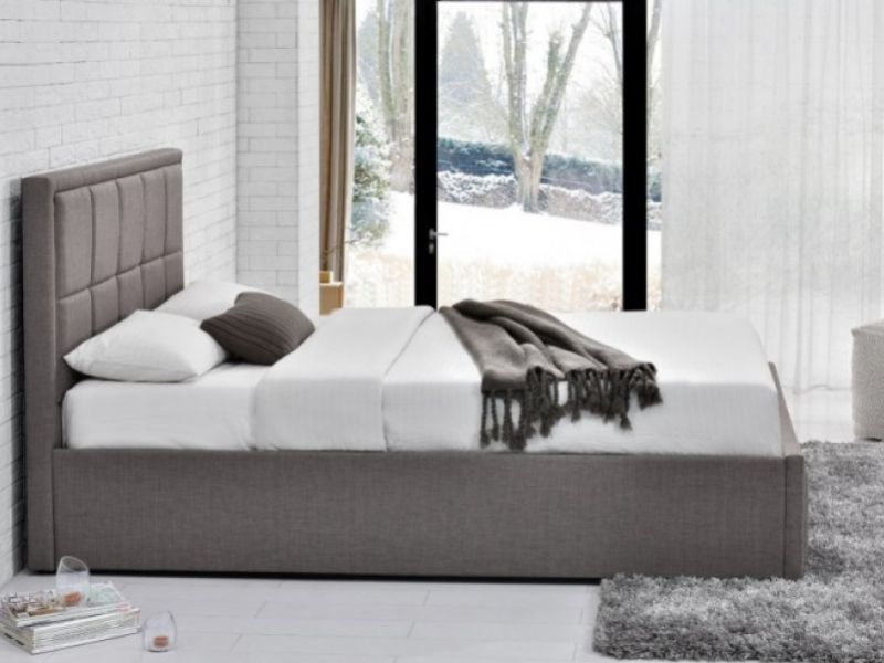 Birlea Hannover 5ft Kingsize Grey Fabric Ottoman Bed