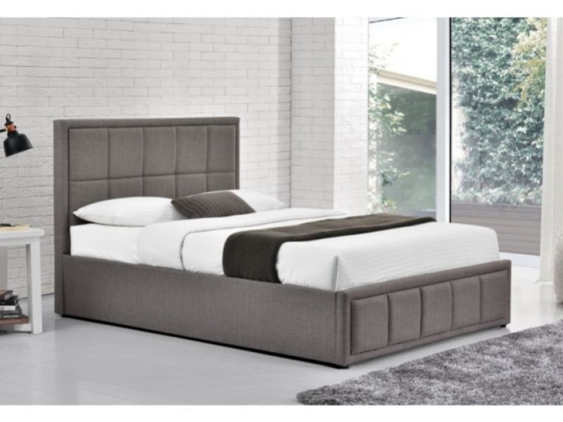 STORE CLEARANCE Birlea Hannover 5ft Kingsize Grey Fabric Ottoman Bed