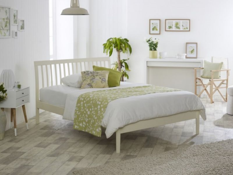 Limelight Ananke 4ft6 Double Butter Milk Wooden Bed Frame