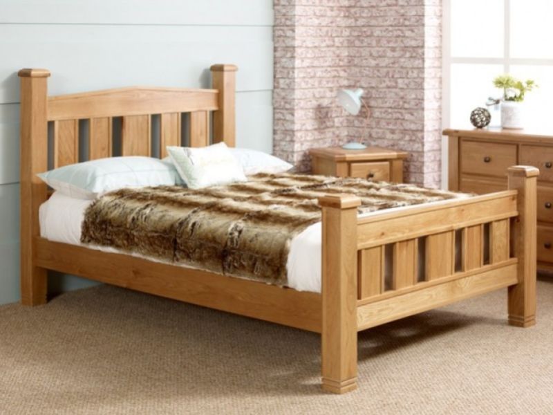 Birlea Woodstock 5ft Kingsize Oak Wooden Bed Frame