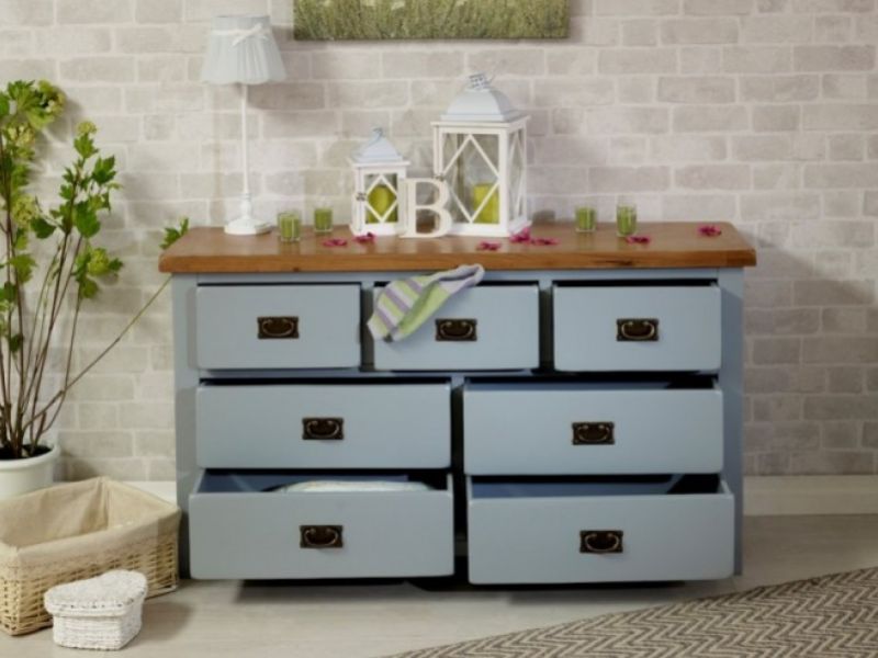 Birlea New Hampshire Grey 4 Plus 3 Drawer Chest