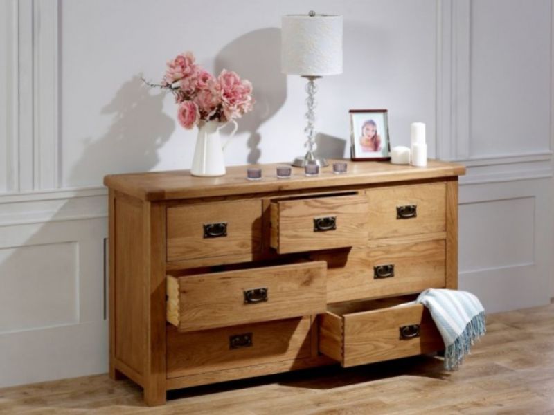 Birlea Malvern Oak 3 Over 4 Chest Of Drawers
