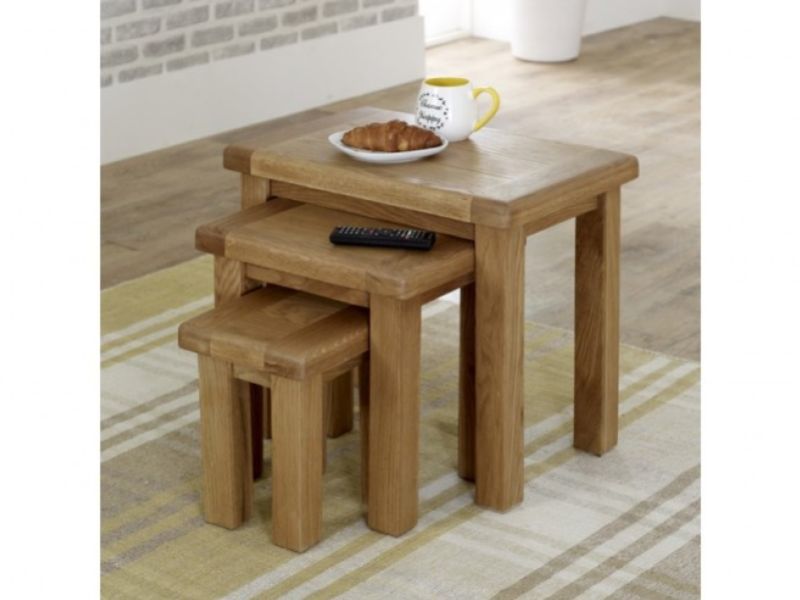 Birlea Malvern Oak Nest Of Tables