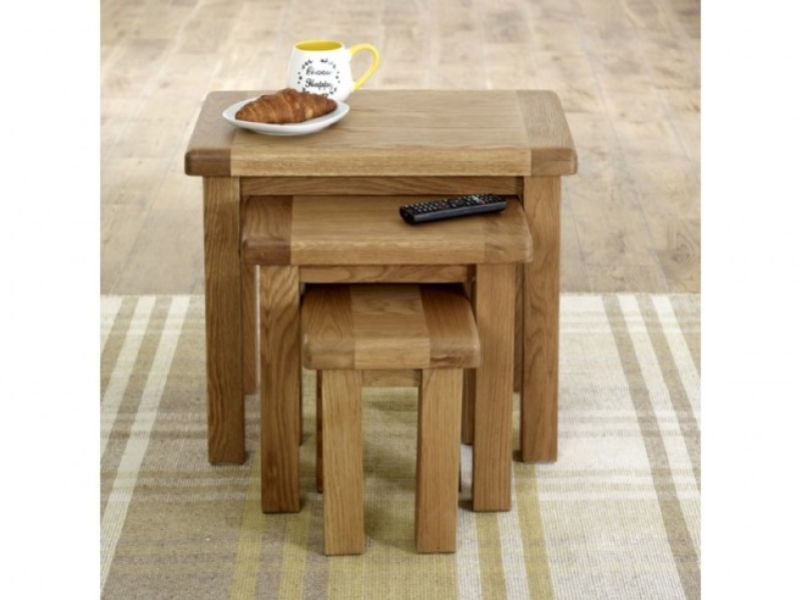 Birlea Malvern Oak Nest Of Tables