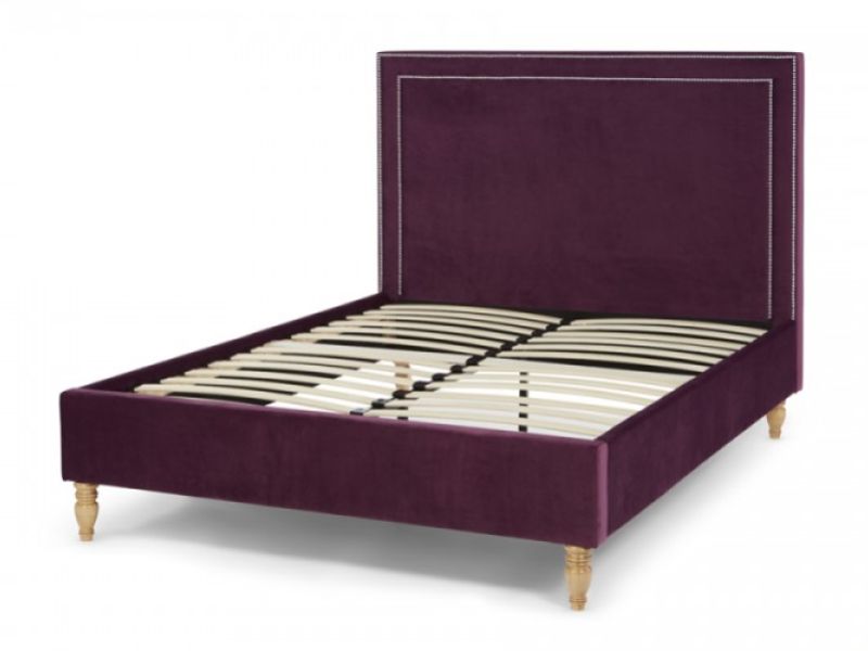 Serene Louise 5ft Kingsize Mulberry Fabric Bed Frame