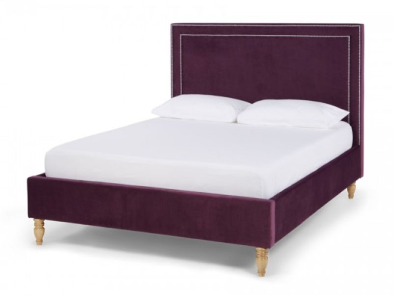 Serene Louise 6ft Super Kingsize Mulberry Fabric Bed Frame