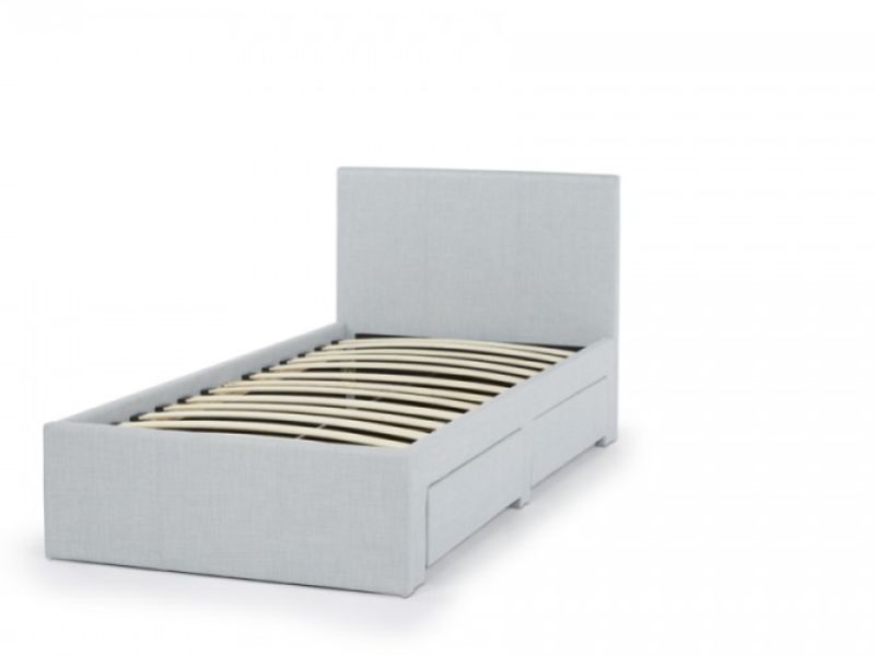 Serene Scarlett 3ft Single Ice Fabric Bed With Drawers