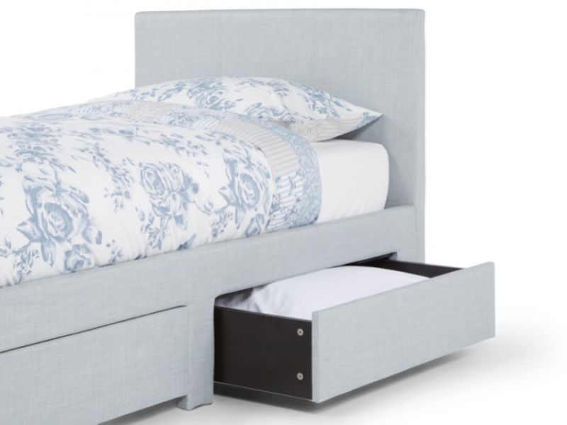 Serene Scarlett 3ft Single Ice Fabric Bed With Drawers
