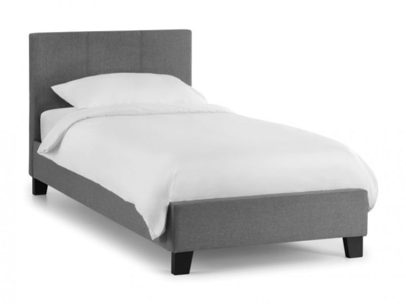 Julian Bowen Rialto 3ft Single Grey Fabric Bed Frame
