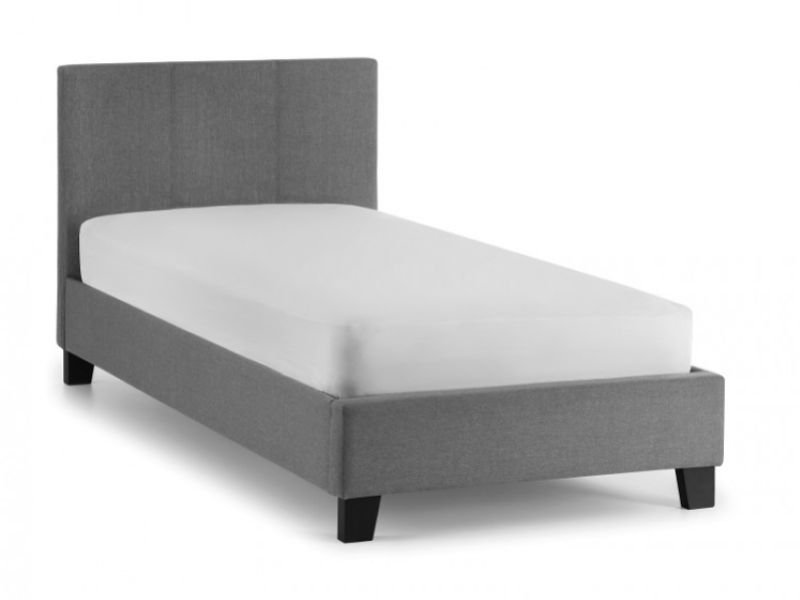 Julian Bowen Rialto 3ft Single Grey Fabric Bed Frame