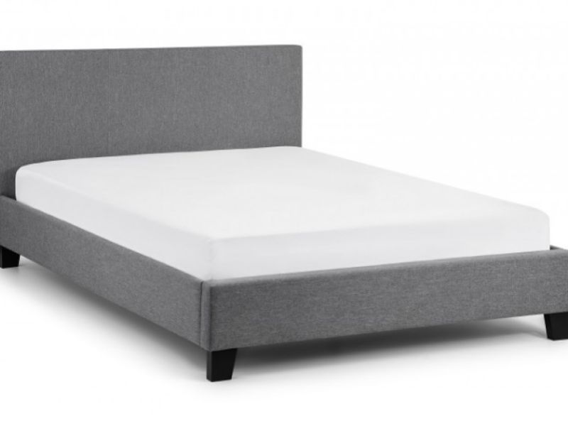 Julian Bowen Rialto 5ft Kingsize Grey Fabric Bed Frame