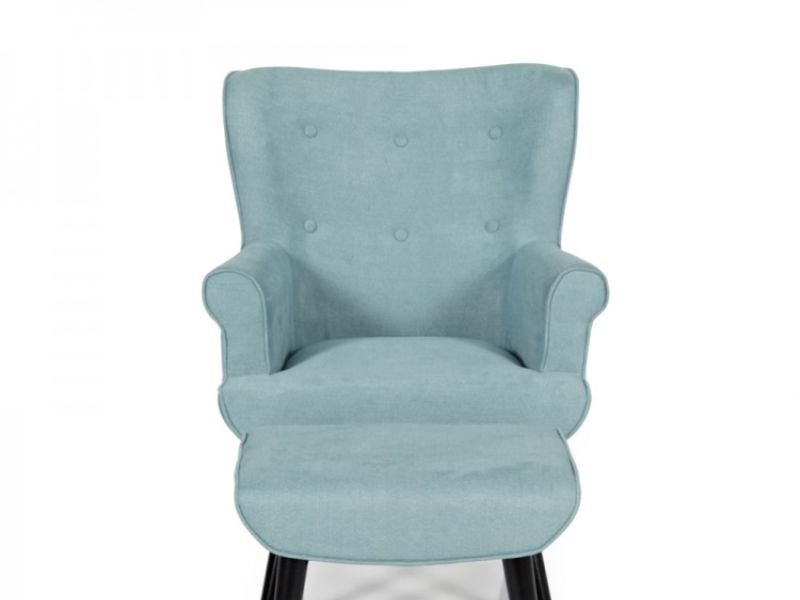 Serene Oban Duck Egg Fabric Chair And Stool