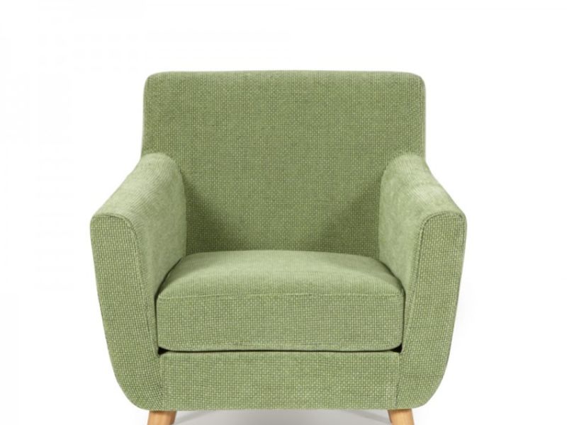 Serene Kelso Green Fabric Tub Chair