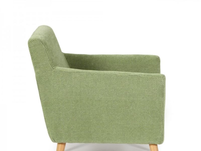 Serene Kelso Green Fabric Tub Chair