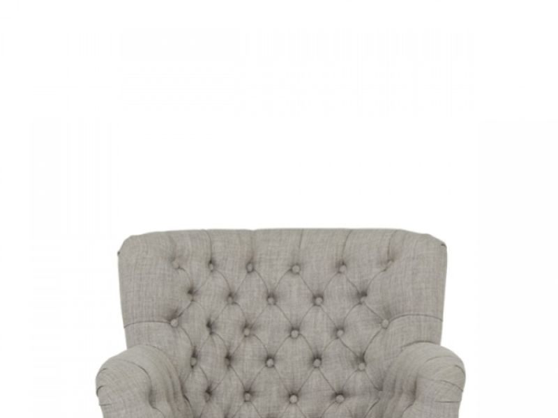 Serene Irvine Grey Fabric Chair