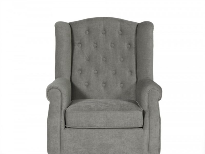 Serene Perth Grey Fabric Chair