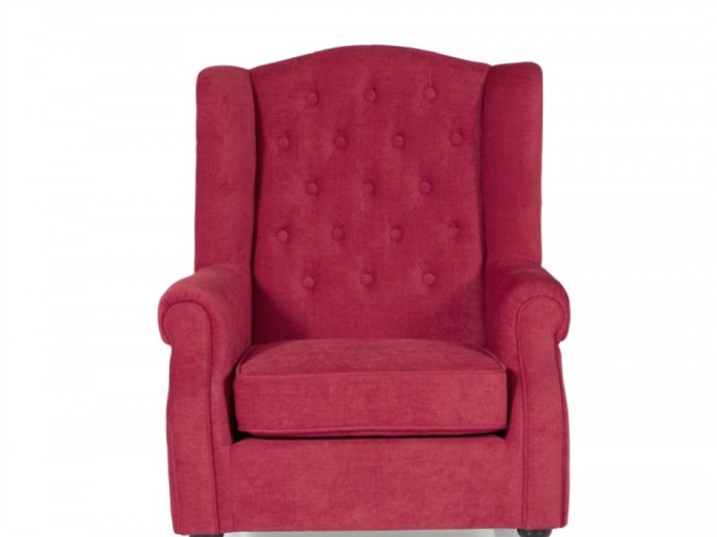 Serene Perth Red Fabric Chair
