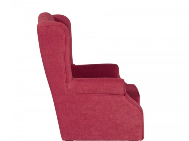 Serene Perth Red Fabric Chair